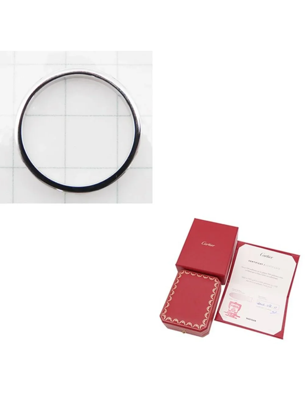 Cartier C de Cartier Wedding Ring Platinum 950 61